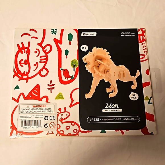 3 NWT Animal Puzzle Model Kits - Picture 2 of 10